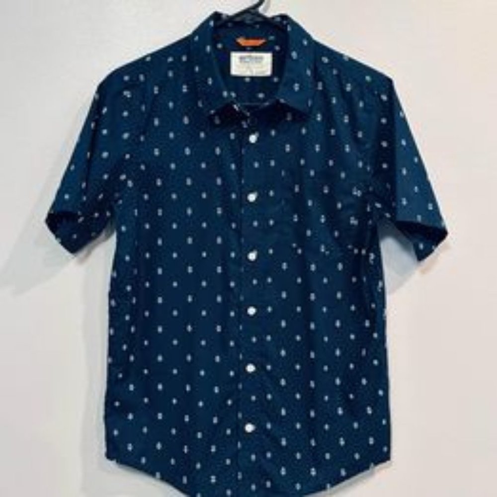 Boy’s XL Urban Pipeline MaxFlex button down printed short sleeve collared shirt